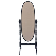 Foyet Wood Adjustable Length Cheval Mirror Black