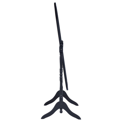 Espejo de cuerpo entero de madera Foyet con longitud ajustable, color negro