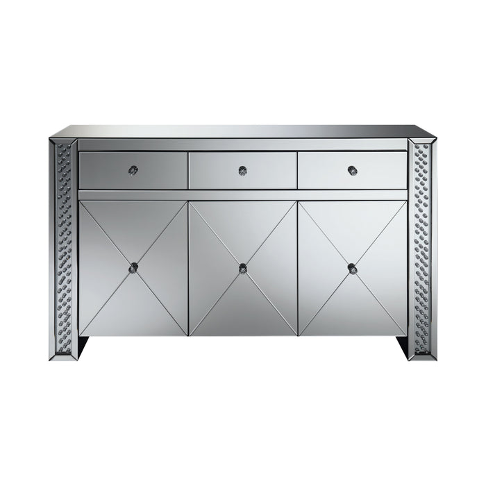 Maya 3-Drawer Accent Cabinet Silver