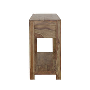 Consola Esther de madera de sheesham natural con 3 cajones