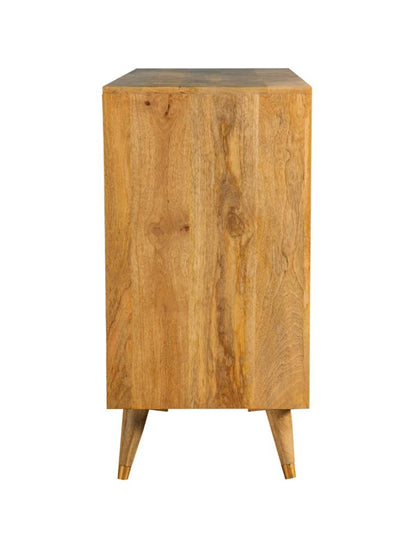 Alyssum 3-Door Mango Wood Accent Cabinet Natural