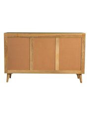 Alyssum 3-Door Mango Wood Accent Cabinet Natural