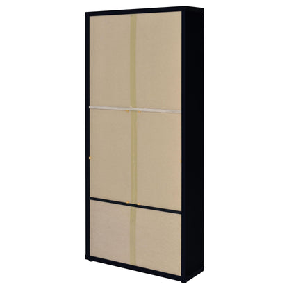 Hawthorne 4-shelf Glass Door Tall Cabinet with Drawers
