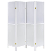 Biombo plegable Shoji de 4 paneles Mattison, color natural