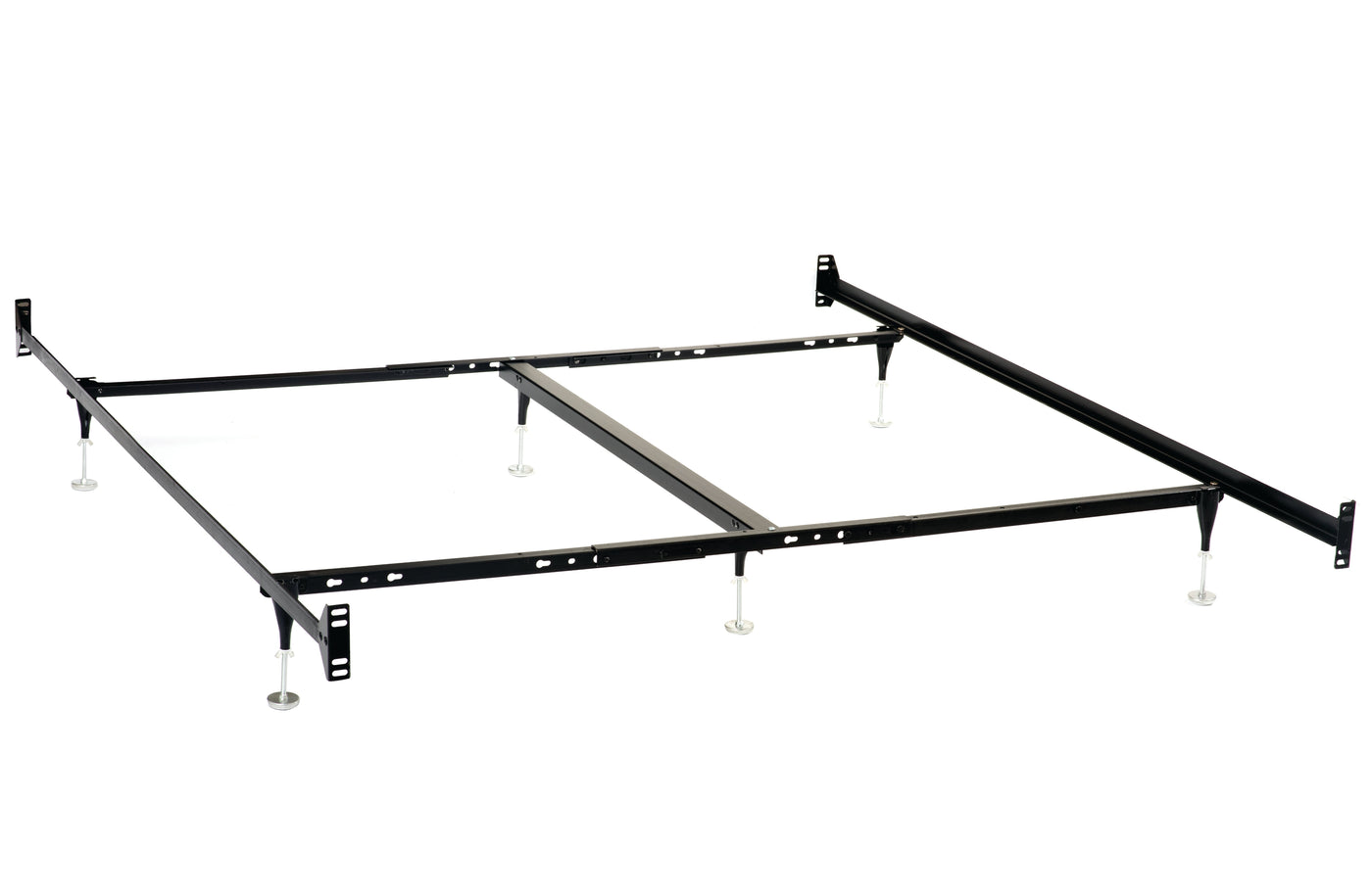 Estructura de cama Esme o E King negra (cabecera y pie de cama)