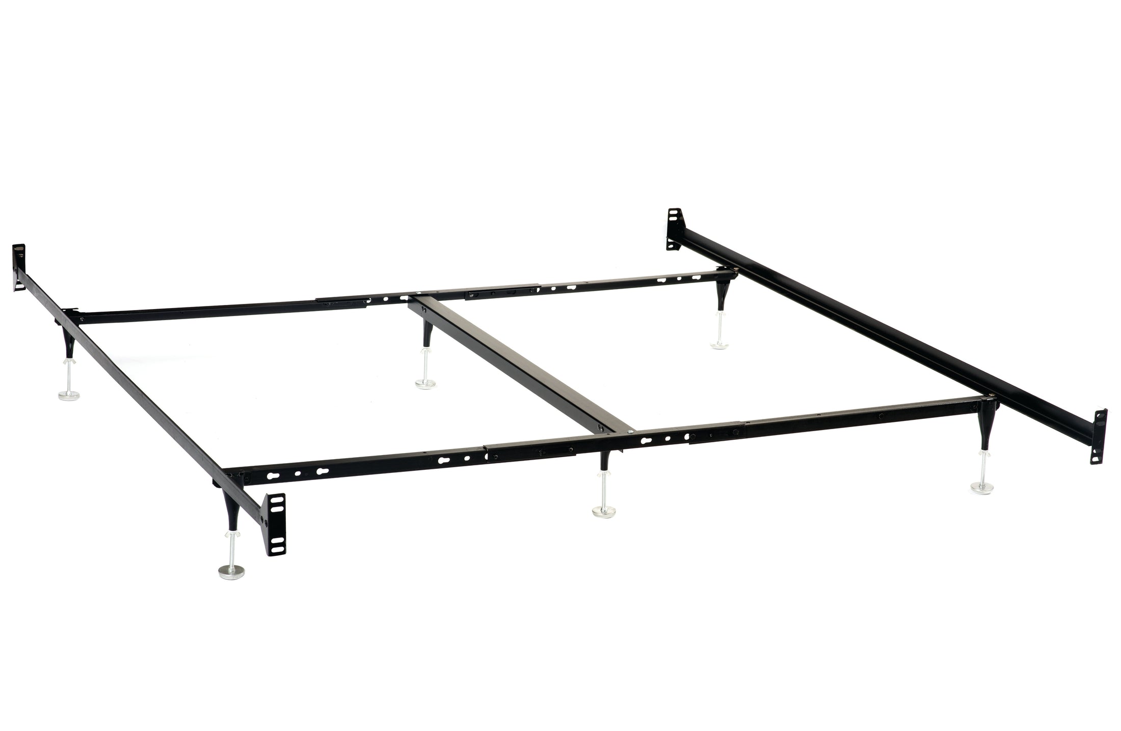 Estructura de cama Esme o E King negra (cabecera y pie de cama)