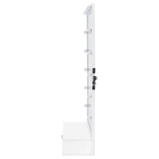 Spector 1-drawer Lighted Full-Length Floor Mirror White High Gloss