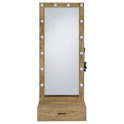 Spector 1-drawer Lighted Full-Length Floor Mirror Mango