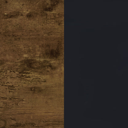 Biombo plegable de 4 paneles Deepika, madera flotante gris