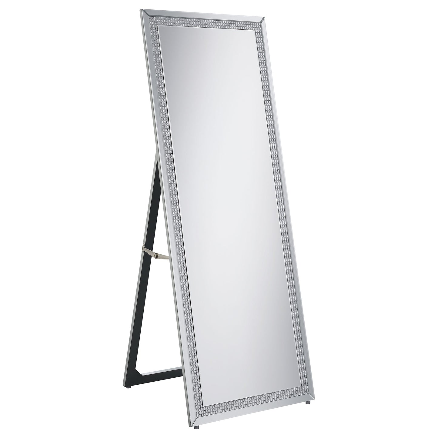 Giddish 24 x 64 Inch Length Standing Mirror Silver