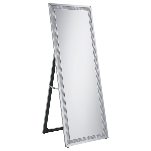 Giddish 24 x 64 Inch Length Standing Mirror Silver