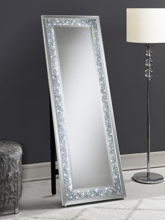 Espejo de pie rectangular Cheval con iluminación LED