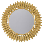 Espejo de pared Toscana Sunburst dorado de 35 x 35 pulgadas
