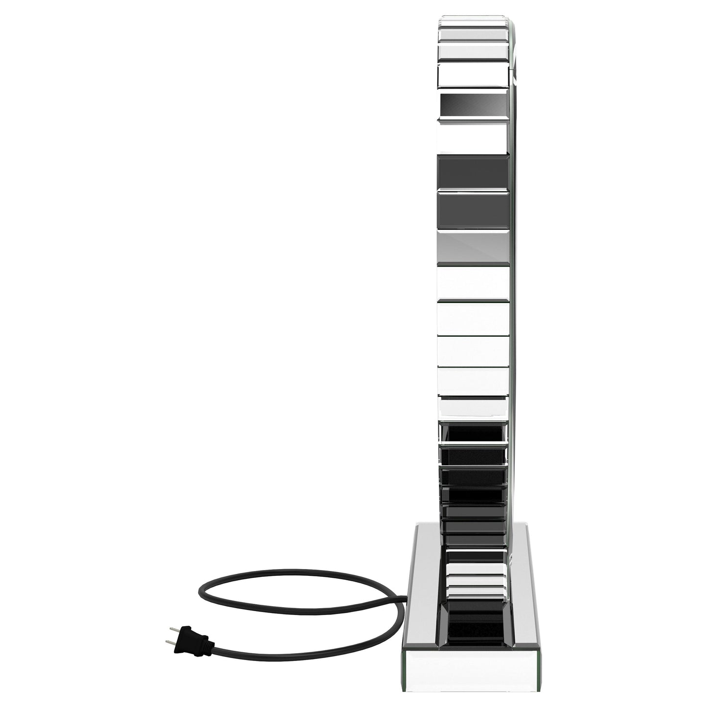 Espejo de tocador Euston en forma de corazón plateado