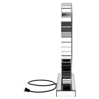 Espejo de tocador Euston en forma de corazón plateado