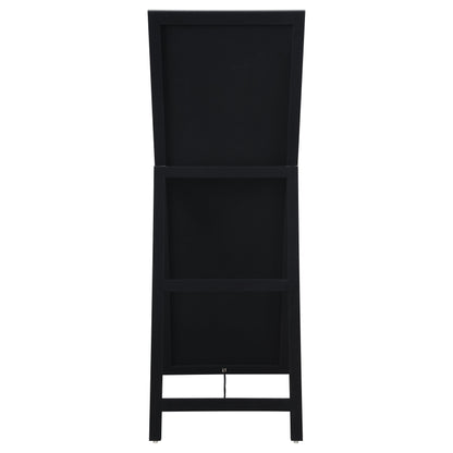 Espejo de pie con marco Soline de 22 x 61 pulgadas, color plateado