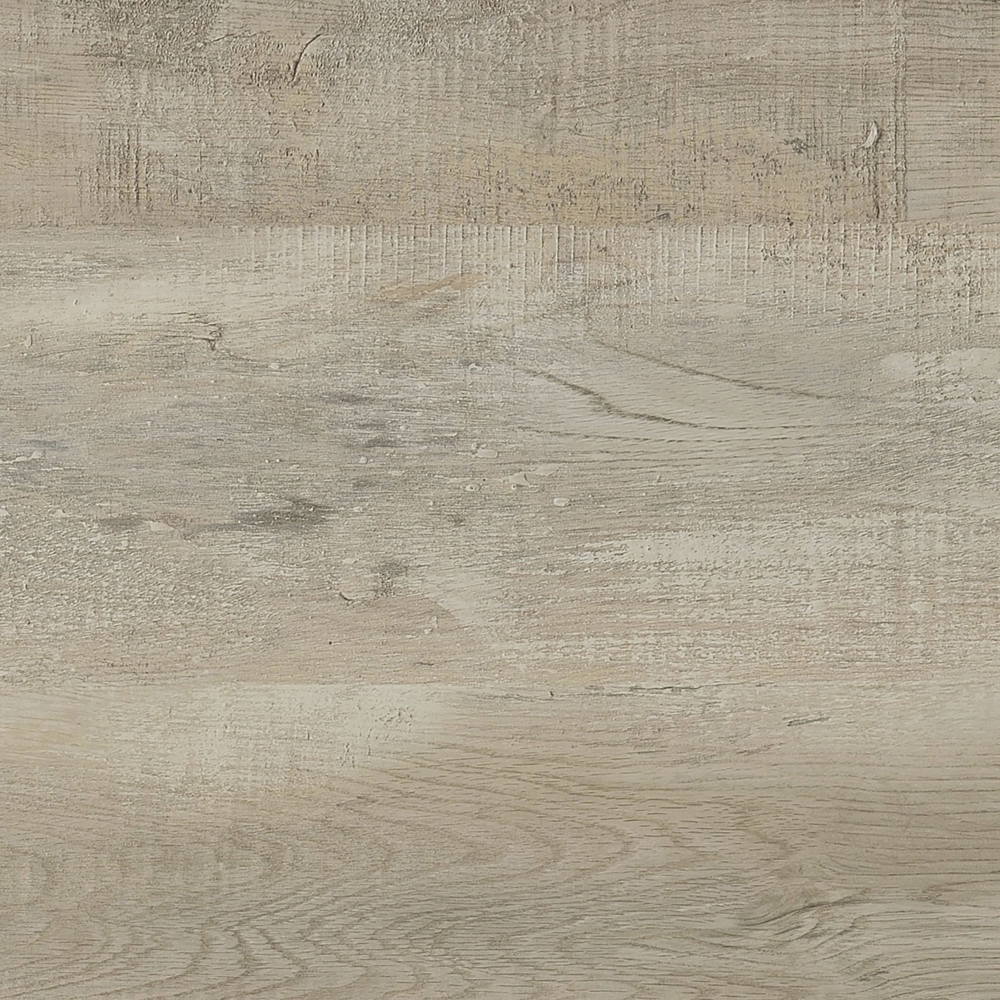 Espejo Cadence de vidrio templado de longitud completa en roble lavado gris