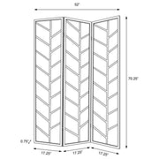 Biombo plegable Shoji de 3 paneles Mila en nogal