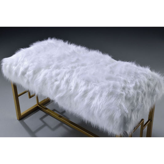 Bagley II 38"L Upholstered Bench with Trestle Base