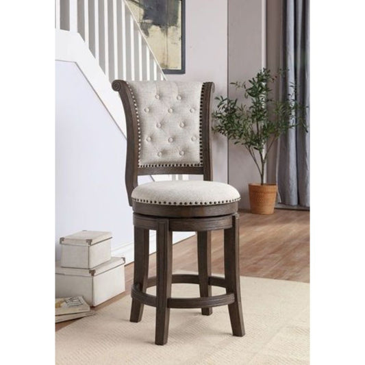 Glison 43” Upholstered Counter Chairs with Nailhead Trim