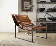 Quoba Leather Upholstered Accent Chair