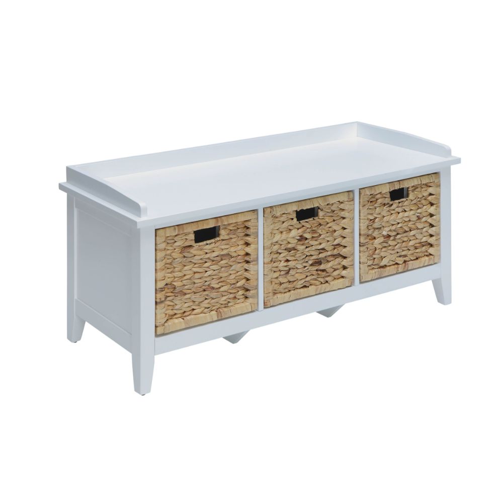 Banco Flavius ​​de madera con almacenamiento