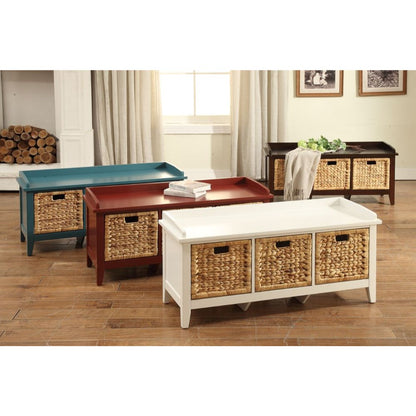Flavius Bench Wood Bench with Storage