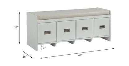 Berci Bench 4 Drawers Bench with Storage