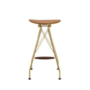Taburete de bar tapizado Dragea de 76 cm de alto (juego de 2)