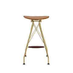 Taburete de bar tapizado Dragea de 76 cm de alto (juego de 2)