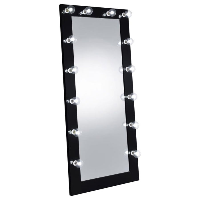 Zayan Full Length Floor Mirror With Lighting High Gloss