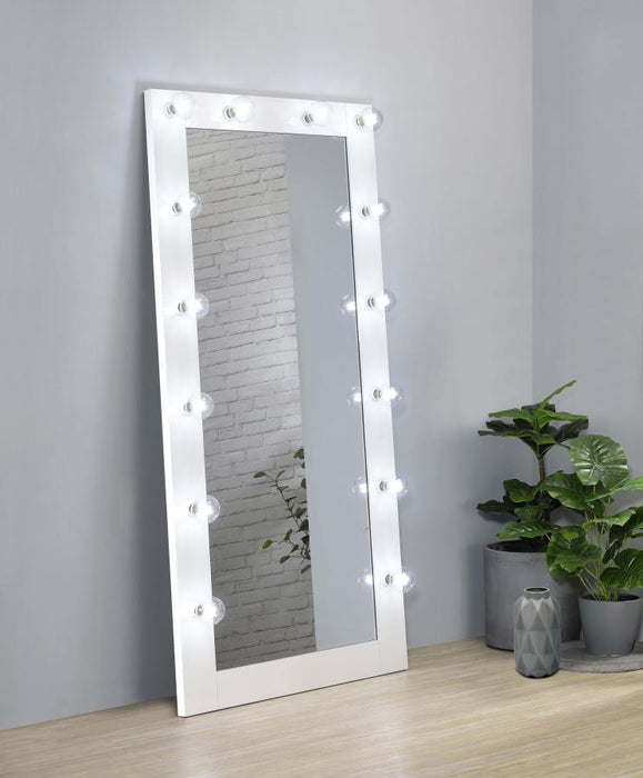 Zayan Full Length Floor Mirror With Lighting High Gloss