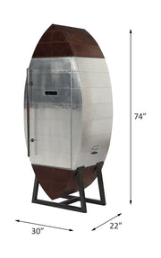 Enfriador de vino Brancaster de cuero de grano superior