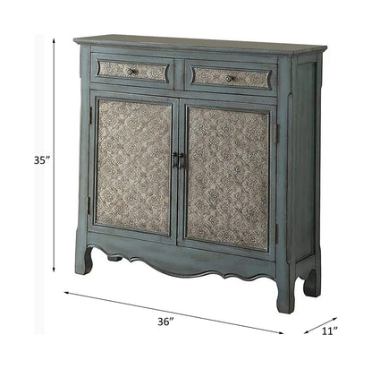 Consola rectangular Winchell de 2 cajones