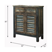 Glancio Rectangular 2 Drawers Console Table