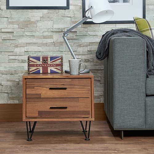 Deoss Rectangular 2 Drawers Accent Table