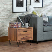 Mesa auxiliar rectangular Deoss con dos cajones