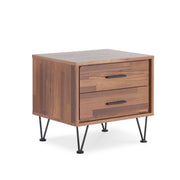 Mesa auxiliar rectangular Deoss con dos cajones