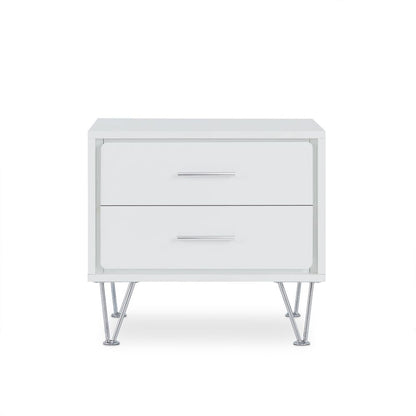 Deoss Rectangular 2 Drawers Accent Table