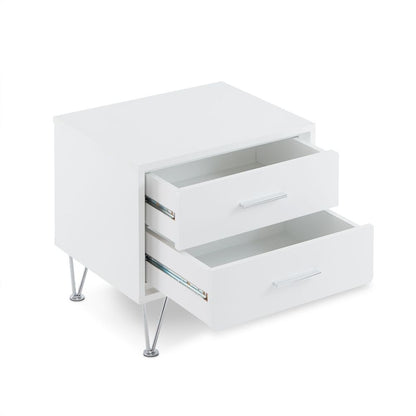 Deoss Rectangular 2 Drawers Accent Table