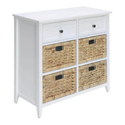 Consola rectangular Flavius ​​de 6 cajones con almacenamiento