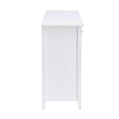 Consola rectangular Flavius ​​de 6 cajones con almacenamiento
