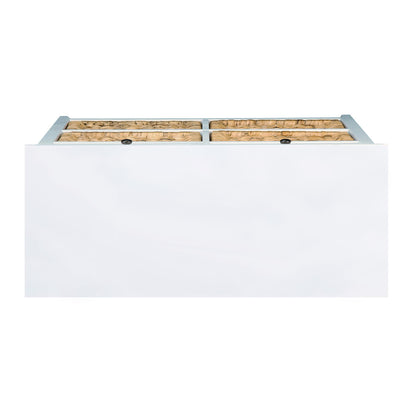 Consola rectangular Flavius ​​de 6 cajones con almacenamiento