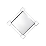 Espejo decorativo cuadrado Asbury de 45" de largo x 45" de alto
