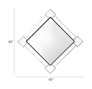 Espejo decorativo cuadrado Asbury de 45" de largo x 45" de alto