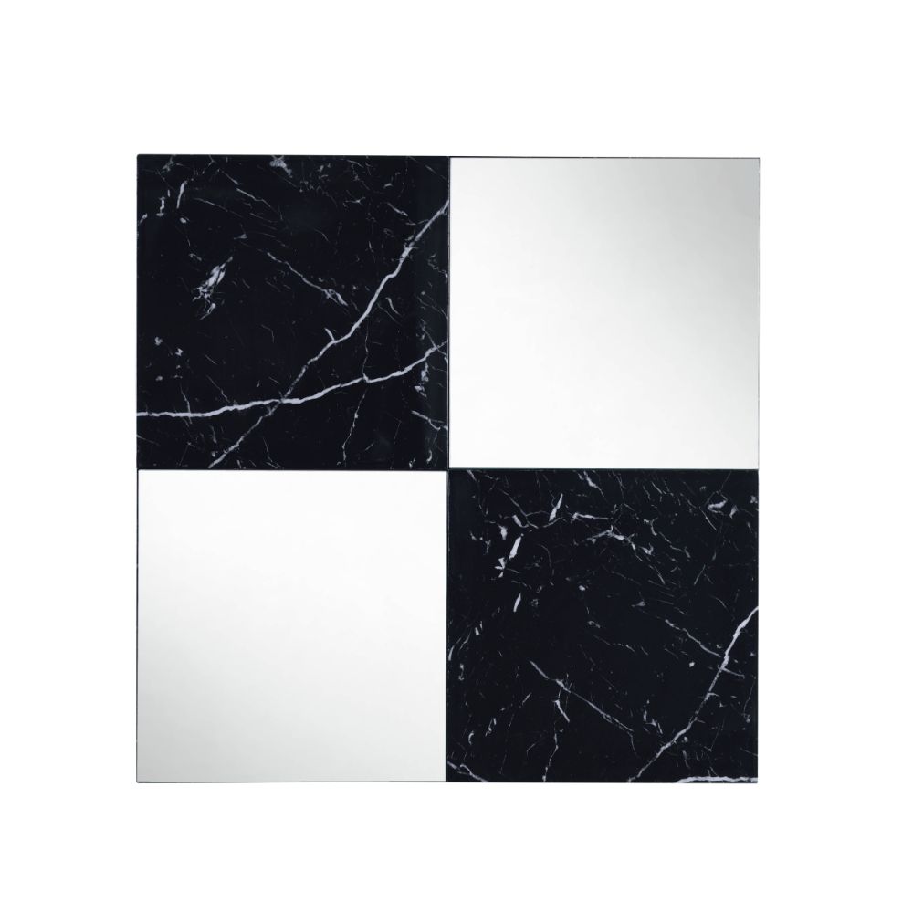 Espejo decorativo cuadrado Angwin de 81 cm de largo x 81 cm de alto
