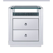 Mesa auxiliar rectangular Nysa con 2 cajones