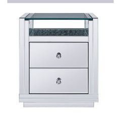 Mesa auxiliar rectangular Nysa con 2 cajones
