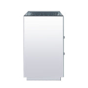 Mesa auxiliar rectangular Nysa con 2 cajones