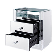 Mesa auxiliar rectangular Nysa con 2 cajones